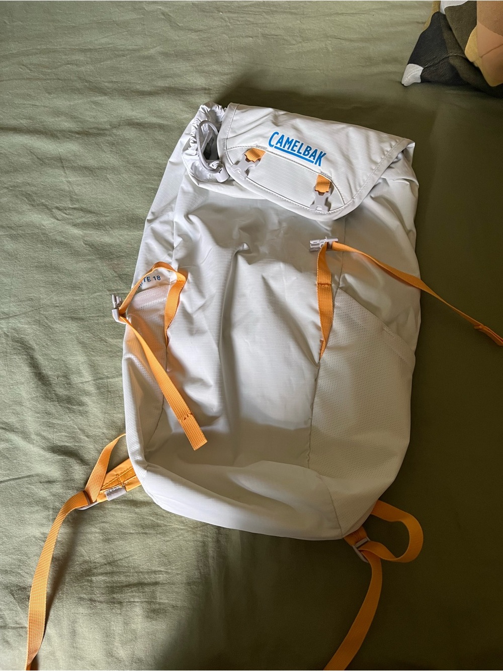 CamelBak 18L White and Orange Hiking Daypack